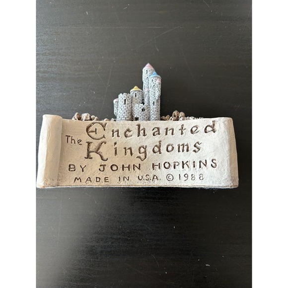 The Enchanted Kingdoms Castle John Hopkins Hand Painted Limited 1988 W/ Box #300 - Picture 2 of 13